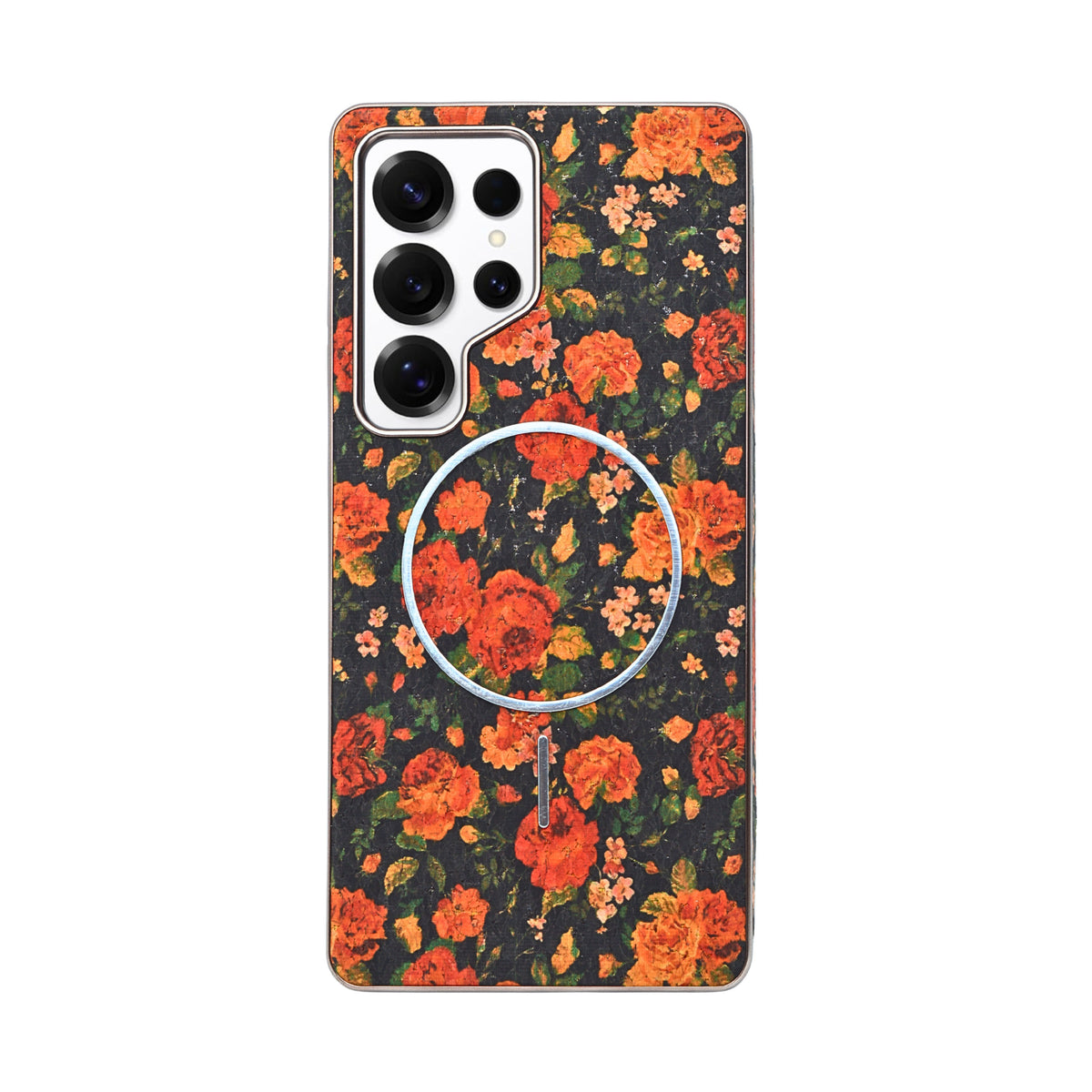 Cork Texture Printed MagSafe Compatible Phone Case for Samsung Galaxy S25 Ultra