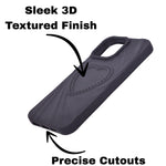 3D Heart Design Soft Silicone Protective Case for iPhone 16 Pro Max