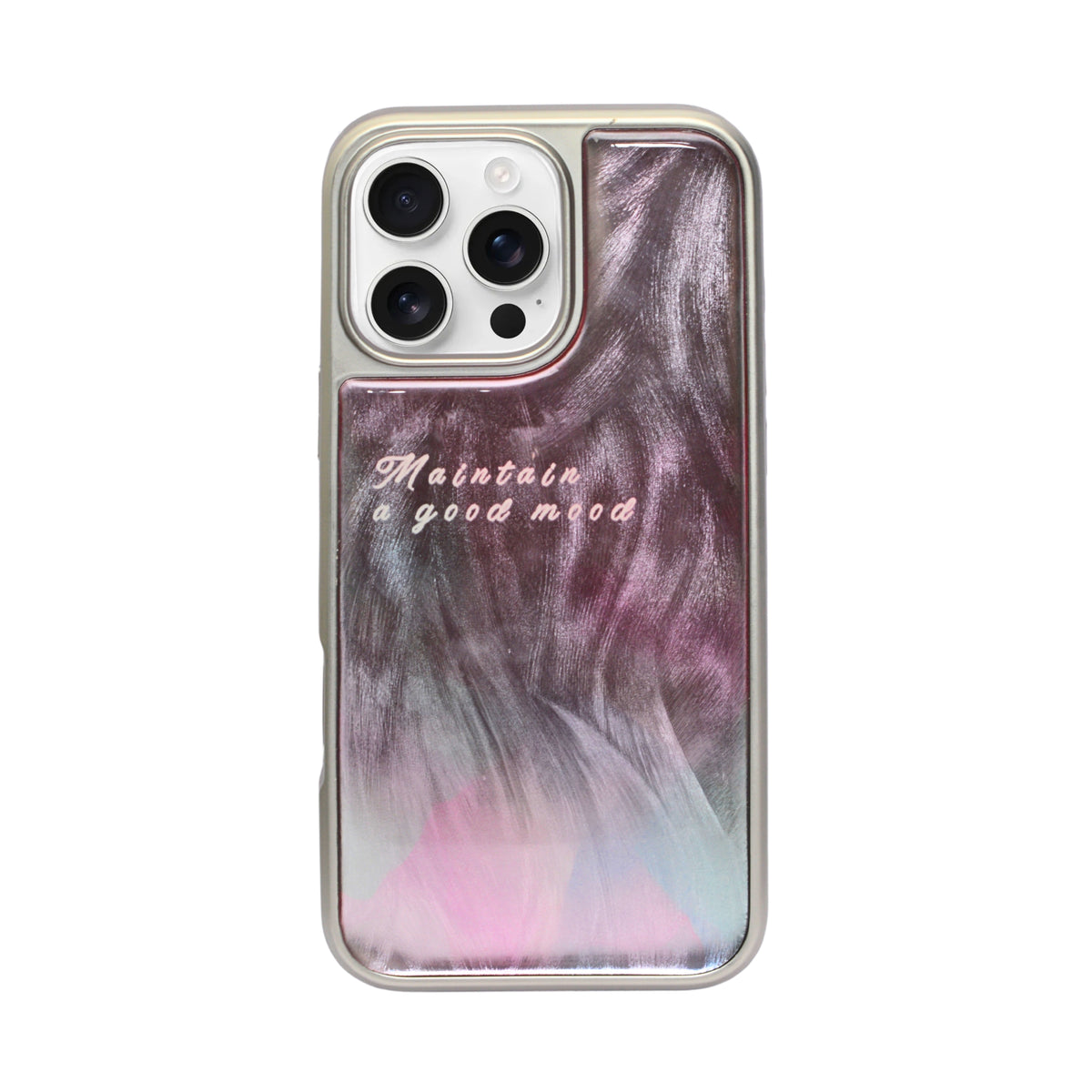 Blossom Blush Marble Mystic Mood Phone Case for iPhone 16 Pro Max