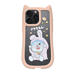 Cute Cartoon Phone Case with Cat Ears For iPhone 15 Pro