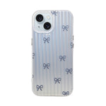 Aesthetic Bow & Floral Phone Case for iPhone 15