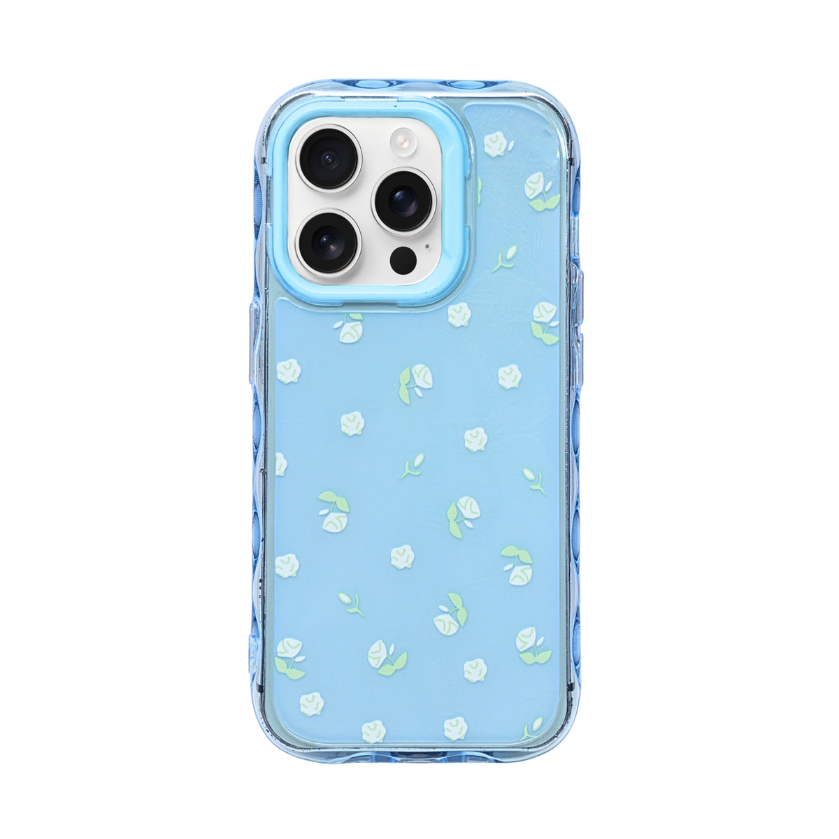 Cute Transparent Wavy Edge Phone Case for iPhone 14 Pro