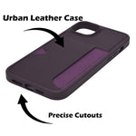 Slim Leather Wallet With Card Holder Case For iPhone 14 Plus / 15 Plus