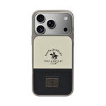 Santa Barbara Polo Club Dual Tone Leather Finish Phone Case for iPhone 17 Pro