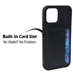 Slim Leather Wallet With Card Holder Case For iPhone 12 / 12 Pro