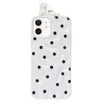 3D Cartoon Character with Polka Dots Soft Phone Case for iPhone 12/ 12 Pro