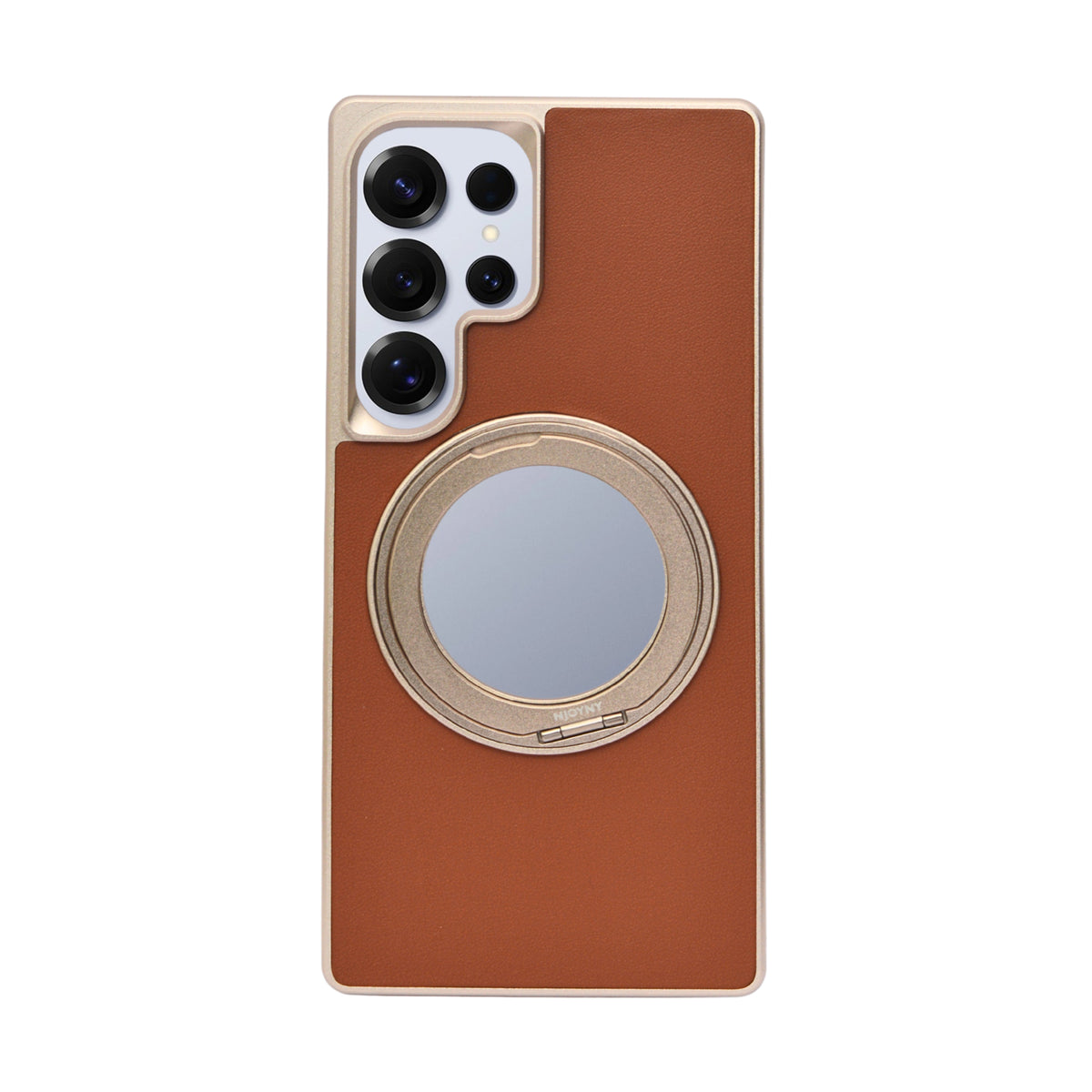 Metallic Camera Protector Frame with 360° Rotatable Kickstand Phone Case for Samsung S25 Ultra