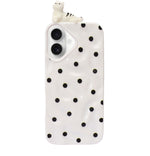 3D Cartoon Character with Polka Dots Soft Phone Case for iPhone 16 Plus