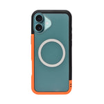 Dual Color Edge Matte Transparent MagSafe Phone Case for iPhone 16