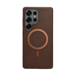 Premium Leather Magsafe Compatible Phone Case for Samsung S25 Ultra