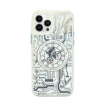 Tech Steampunk Gear Clock Design MagSafe Phone Case For iPhone 12/ 12Pro