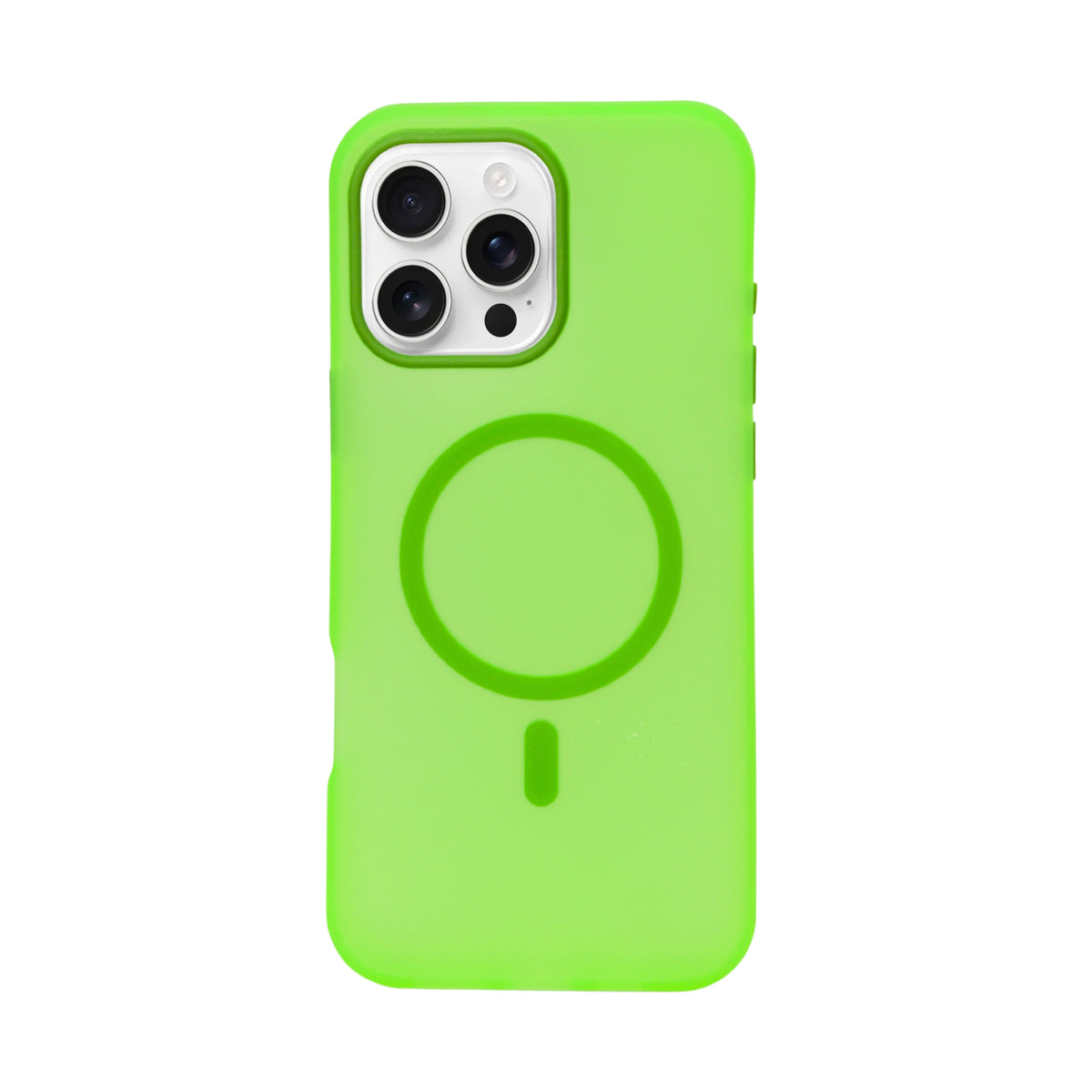 Frosted Translucent MagSafe Silicone Case for iPhone 16 Pro Max