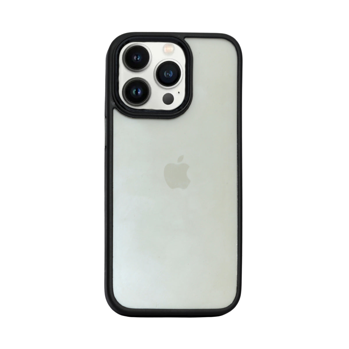 Transparent Hard back with Chrome Border Anti Slip Grip Phone Case for iPhone 13 Pro