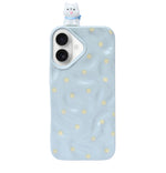 3D Cartoon Character with Polka Dots Soft Phone Case for iPhone 16 Plus