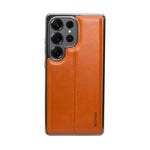 Premium Leather Texture with Stitch Detailing Phone Case for Samsung S25 Ultra
