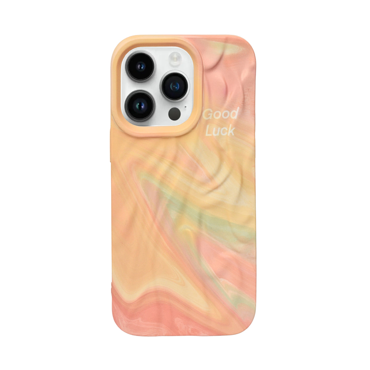 Abstract Pastel Marble Print Soft Silicone Phone Case For iPhone 16 Pro