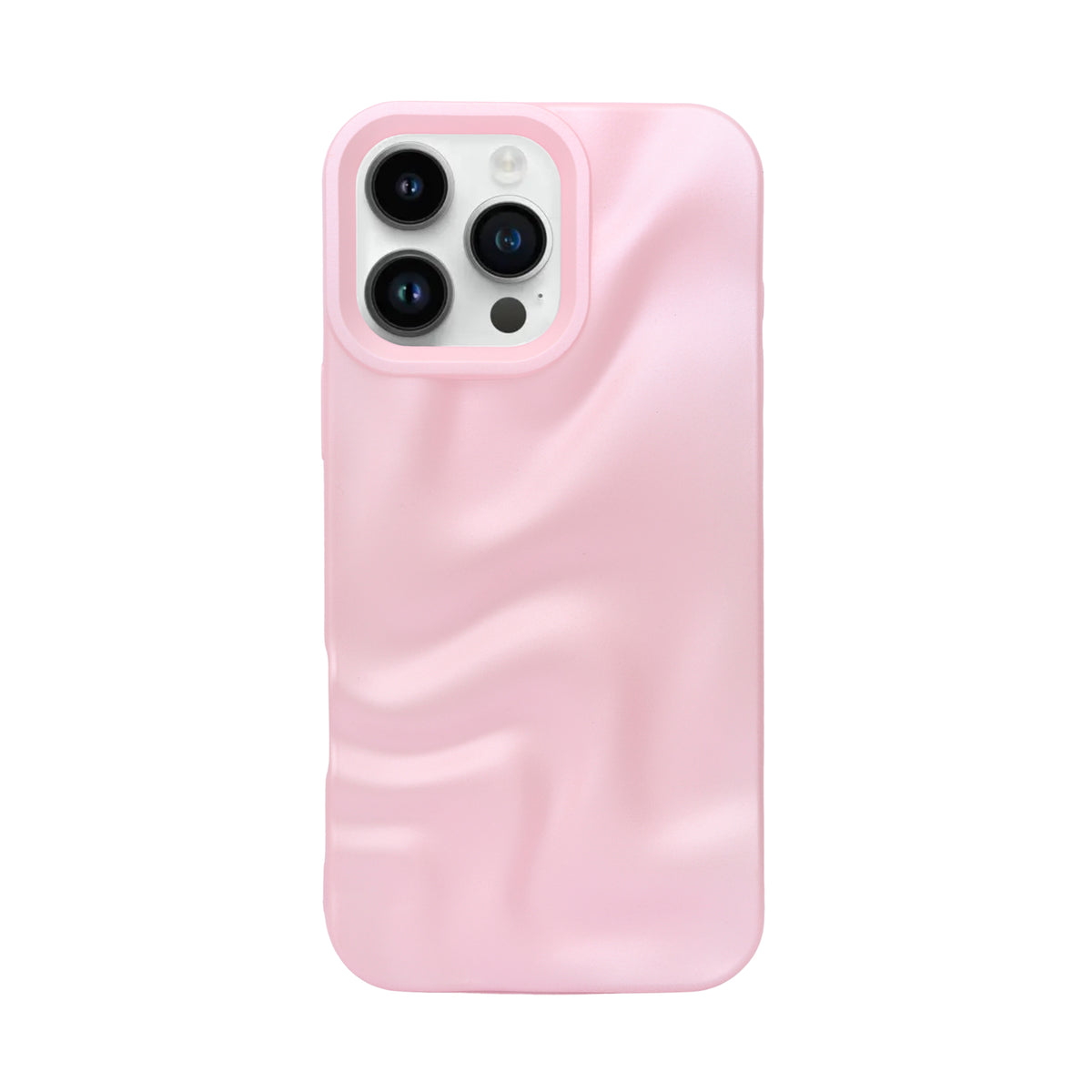 3D Ripple Wave Texture Soft Silicone Phone Case For iPhone 16 Pro
