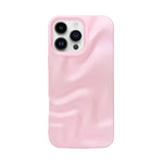 3D Ripple Wave Texture Soft Silicone Phone Case For iPhone 16 Pro