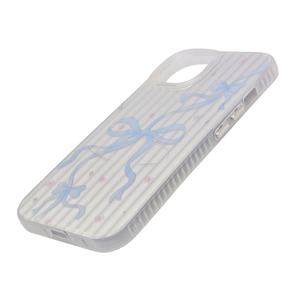 Aesthetic Bow & Floral Phone Case for iPhone 15