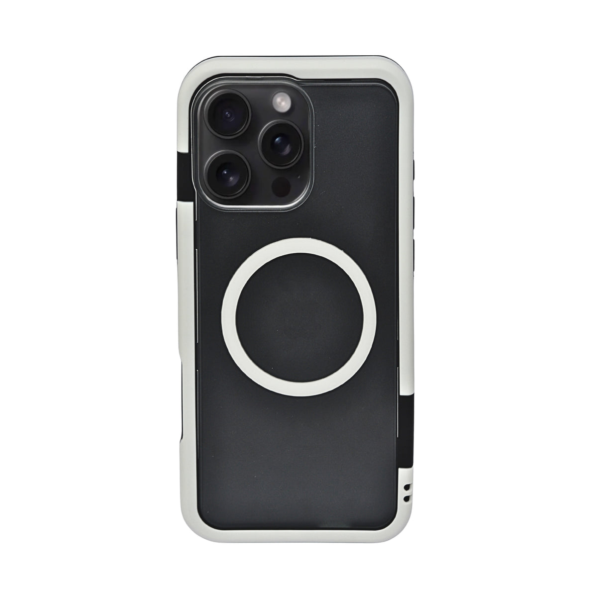 Dual Color Edge Matte Transparent MagSafe Phone Case for iPhone 16 Pro Max