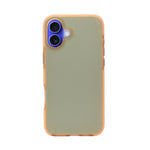 Matte Transparent Frosted with Side Border Phone Case For iPhone 16 Plus