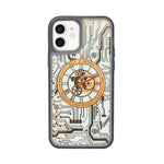 Tech Steampunk Gear Clock Design MagSafe Phone Case For iPhone 12/ 12Pro