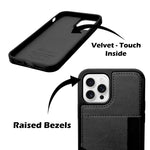 Slim Leather Wallet With Card Holder Case For iPhone 12 / 12 Pro