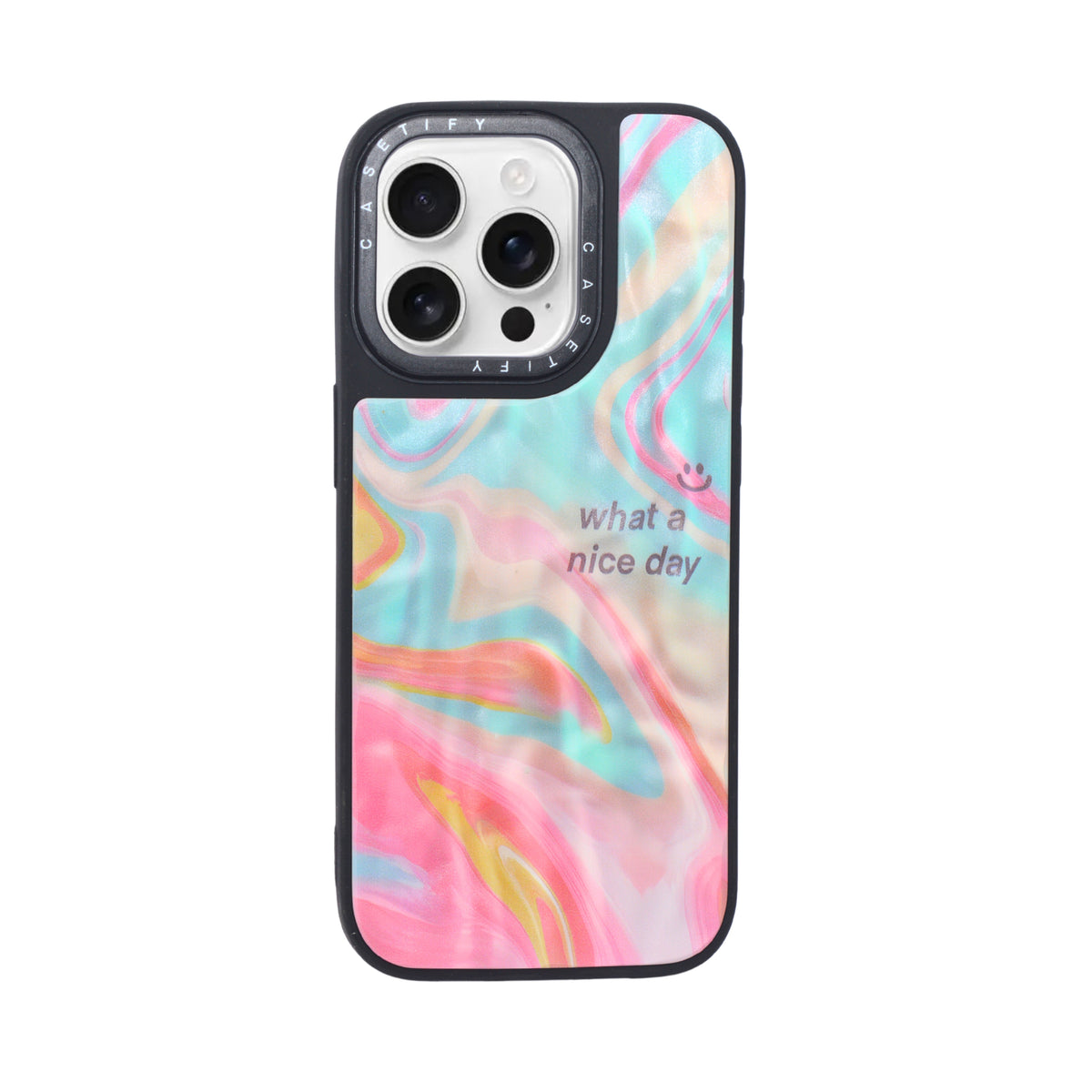 Marble Glossy Abstract Protective Phone Case For iPhone 15 Pro Max