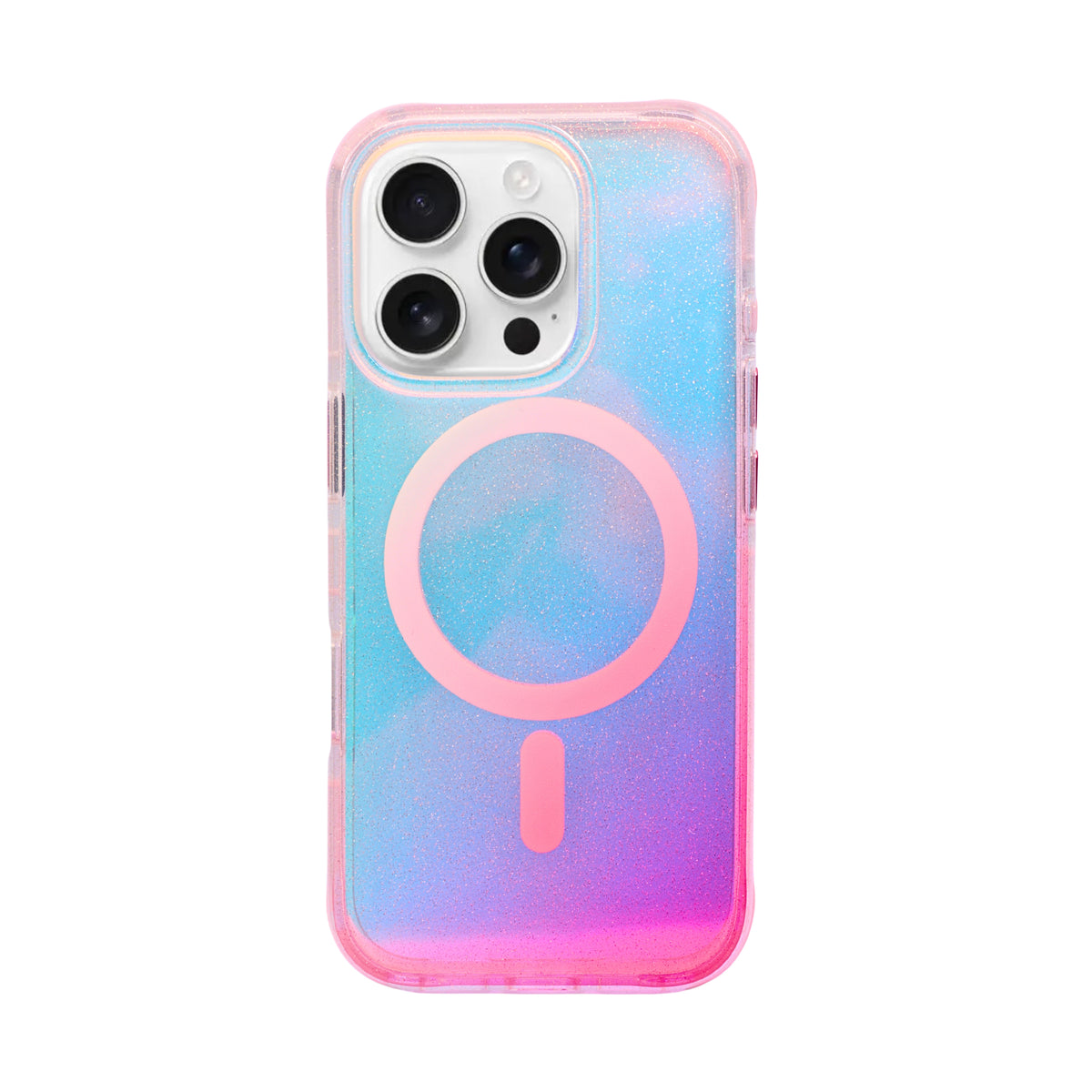 Glitter Gradient MagSafe Compatible Phone Case for iPhone 16 Pro