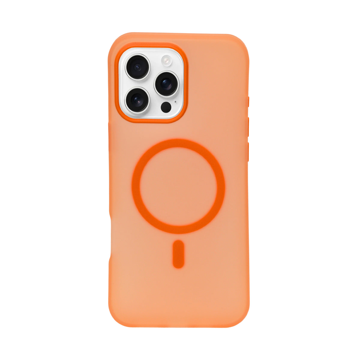 Frosted Translucent MagSafe Silicone Case for iPhone 16 Pro Max
