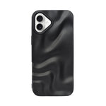 3D Ripple Wave Texture Soft Silicone Phone Case For iPhone 16 Plus