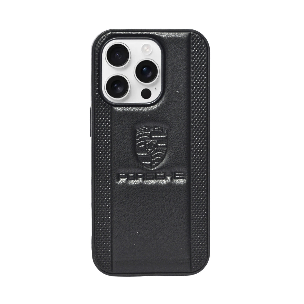 Porsche Design Leather Finish Mobile Back Cover For iPhone 16 Pro Max