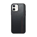 Deecase Leather Grip with Red Stitch Detailing Phone Case For iPhone 12 / 12 Pro