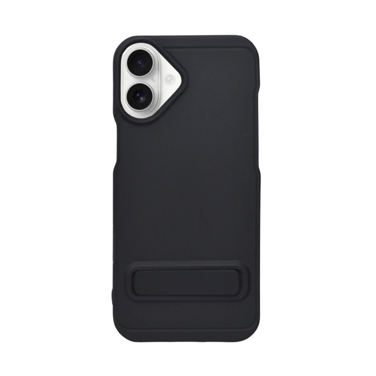 Silicone Soft Matte Finish Phone Case with Kickstand For iPhone 16 Plus
