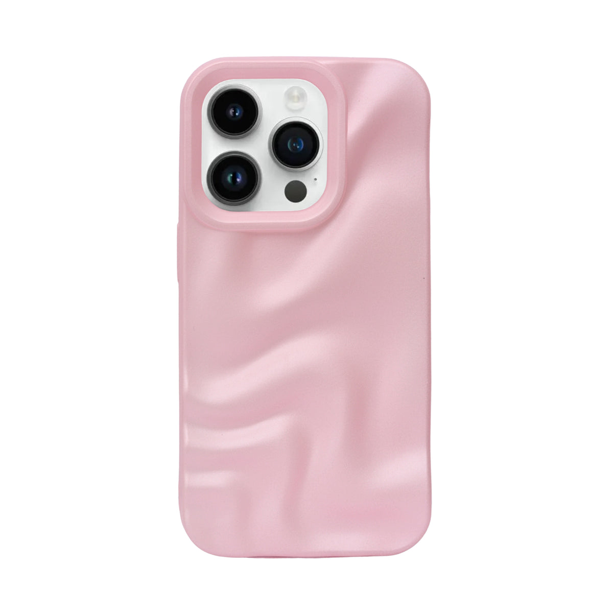 3D Ripple Wave Texture Soft Silicone Phone Case For iPhone 14 Pro