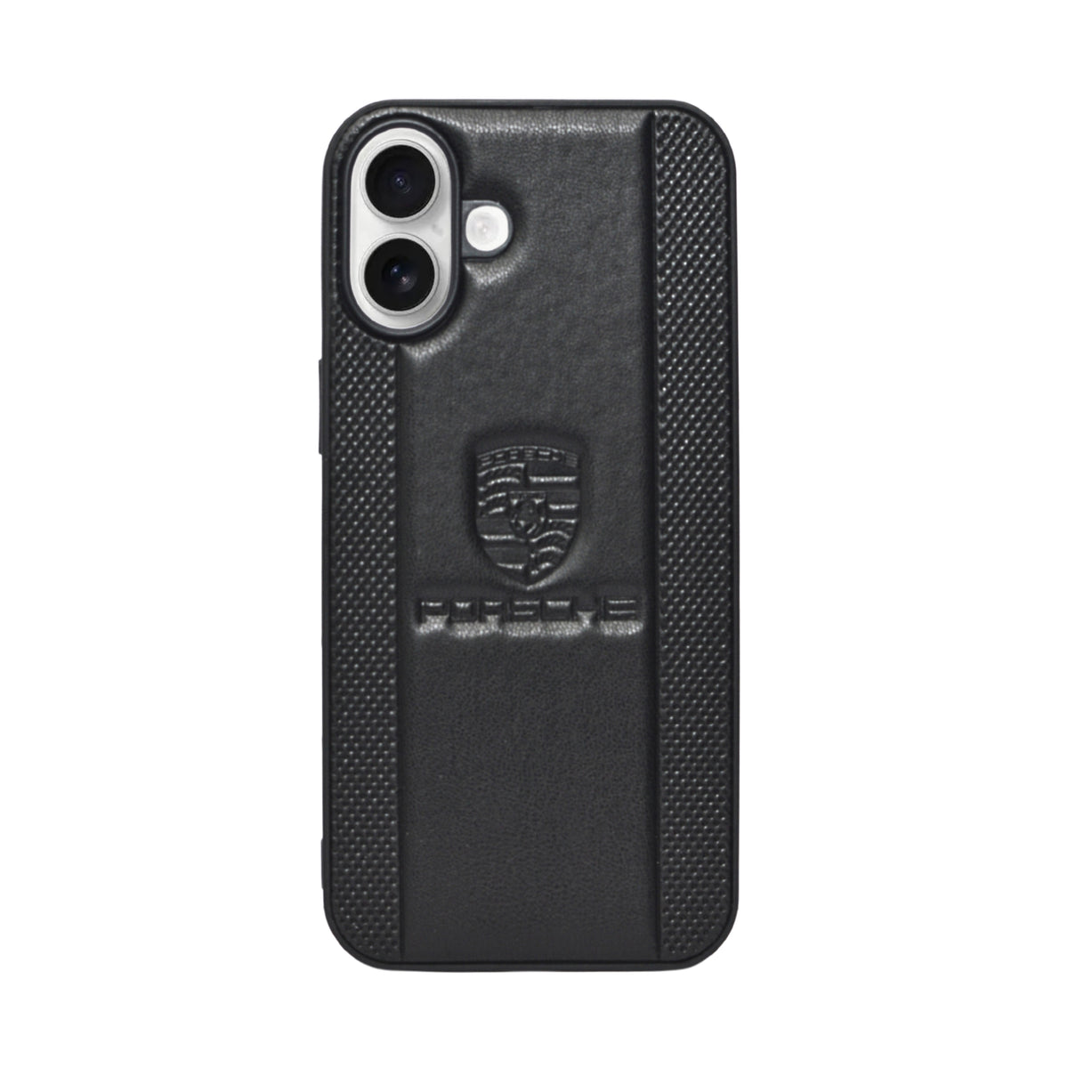 Porsche Design Leather Finish Mobile Back Cover For iPhone 16 Plus