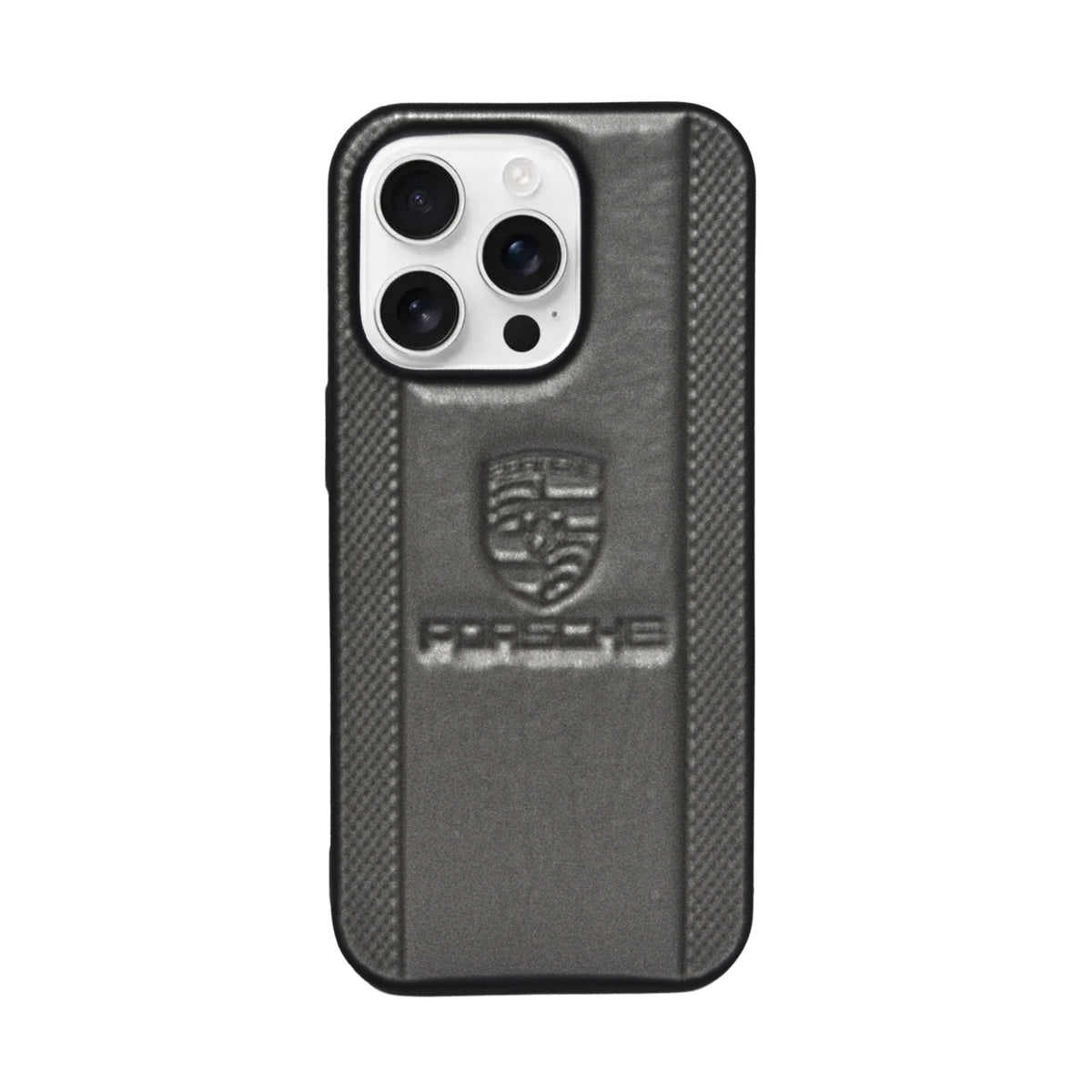 Porsche Design Leather Finish Mobile Back Cover For iPhone 16 Pro Max