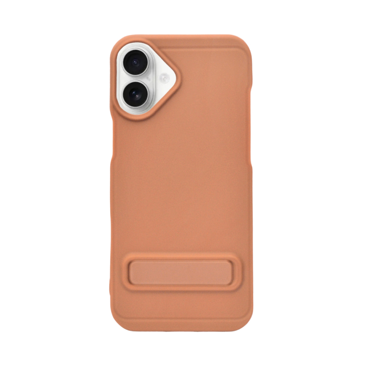 Silicone Soft Matte Finish Phone Case with Kickstand For iPhone 16 Plus