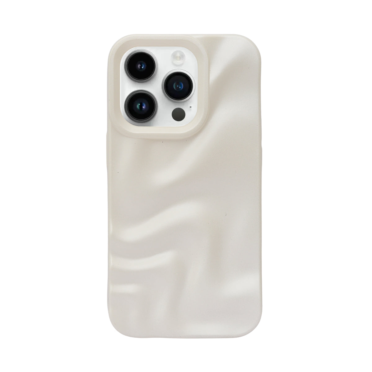 3D Ripple Wave Texture Soft Silicone Phone Case For iPhone 14 Pro