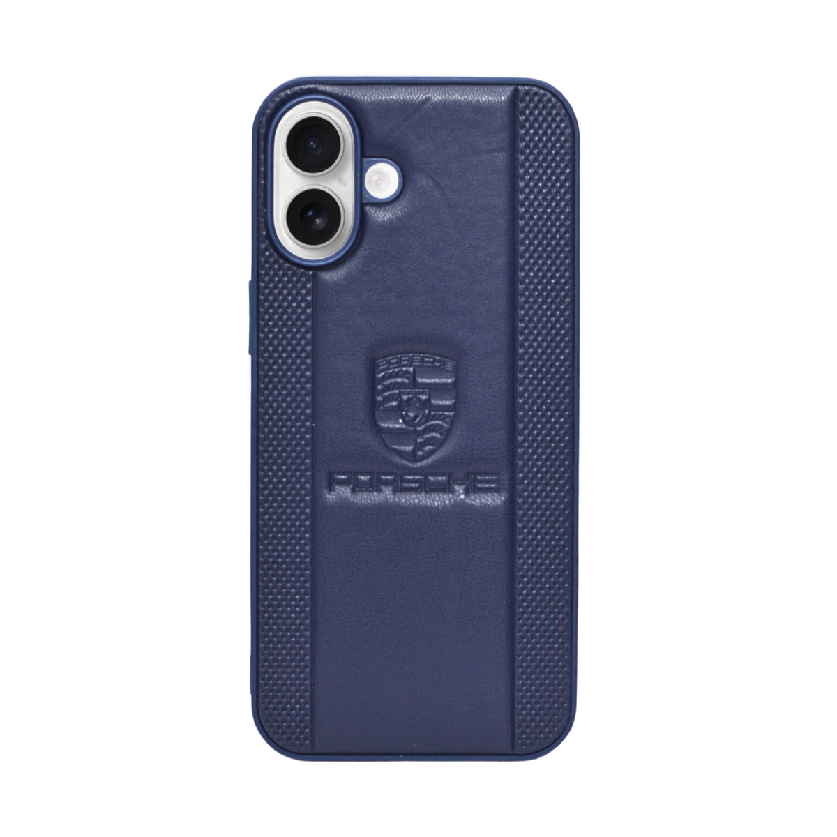 Porsche Design Leather Finish Mobile Back Cover For iPhone 16 Plus