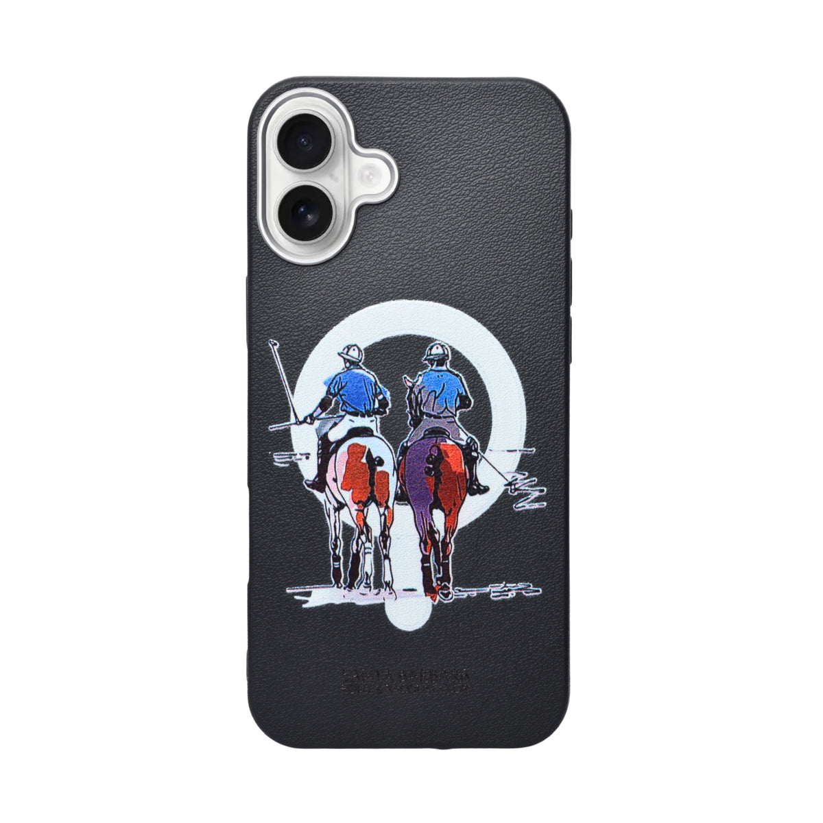 Santa Barbara Polo & Racquet Club Leather Phone Case For iPhone 16 Plus