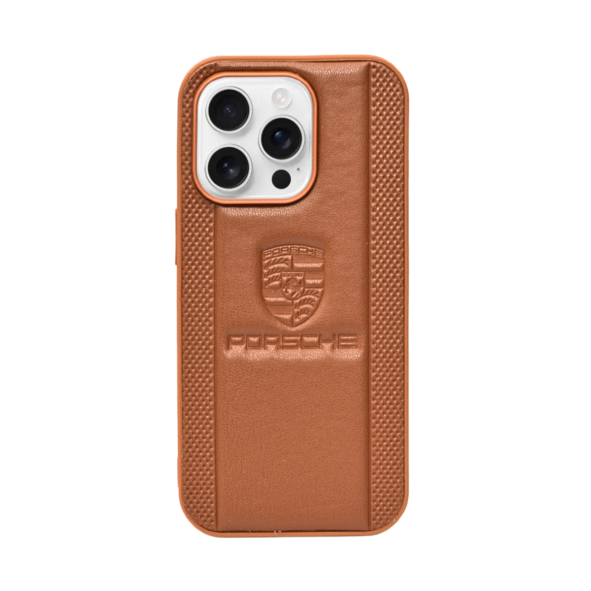 Porsche Design Leather Finish Mobile Back Cover For iPhone 16 Pro Max