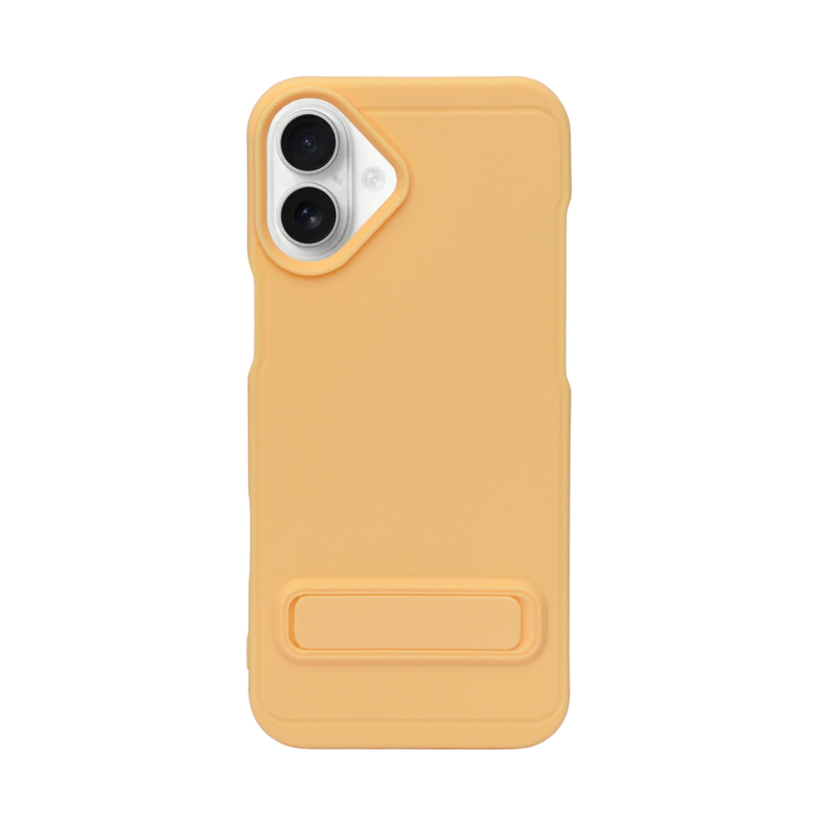 Silicone Soft Matte Finish Phone Case with Kickstand For iPhone 16 Plus