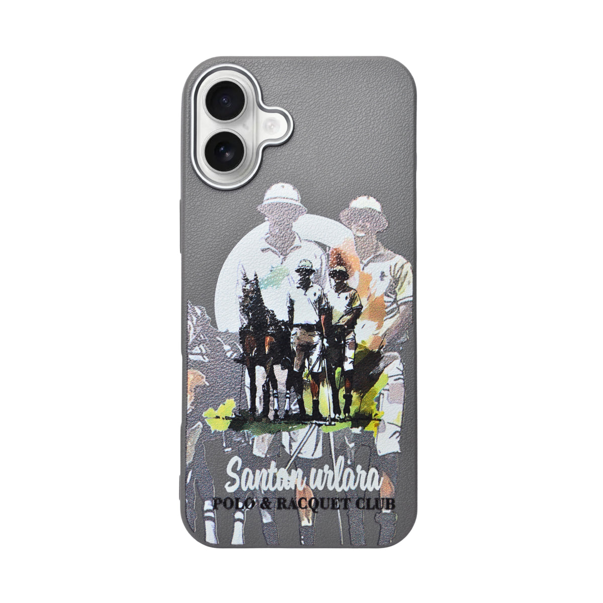 Santa Barbara Polo & Racquet Club Leather Phone Case For iPhone 16 Plus