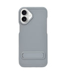 Silicone Soft Matte Finish Phone Case with Kickstand For iPhone 16 Plus