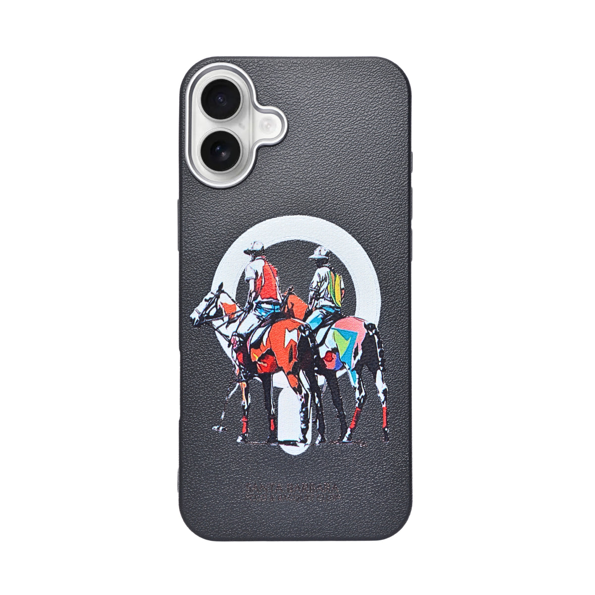 Santa Barbara Polo & Racquet Club Leather Phone Case For iPhone 16 Plus