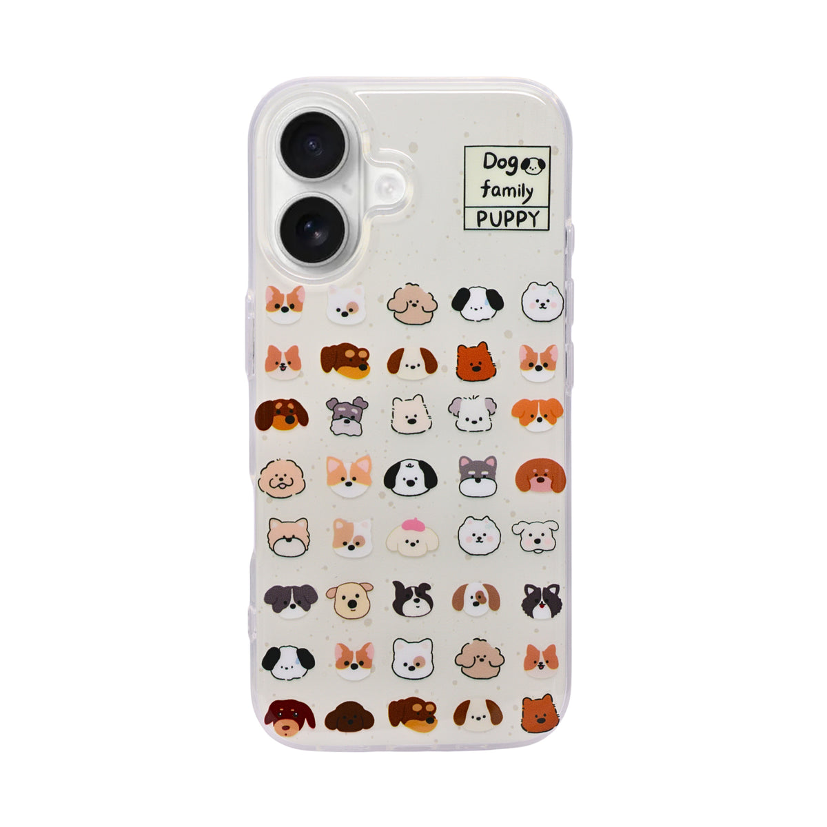 Dog Family Puppy Phone Case for iPhone 16