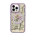 Tech Steampunk Gear Clock Design MagSafe Phone Case For iPhone 13 Pro