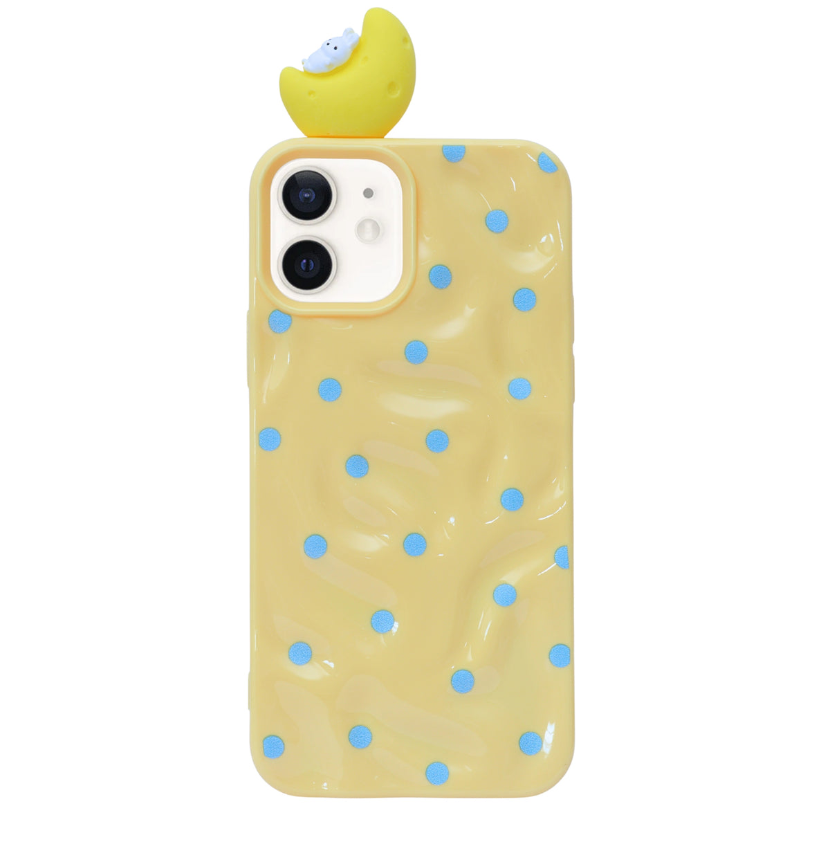 3D Cartoon Character with Polka Dots Soft Phone Case for iPhone 12/ 12 Pro
