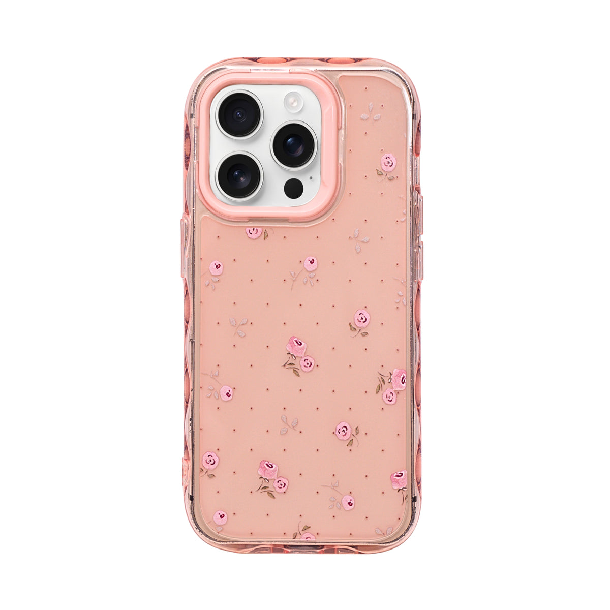Cute Transparent Wavy Edge Phone Case for iPhone 14 Pro